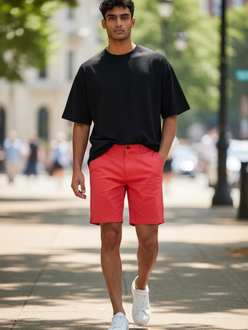 Brooks Brothers 346 Coral Orange Flat Front Cotton Old Money Shorts | W38